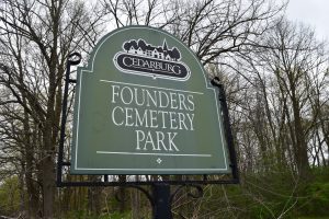 Founders Cemetery Park Sign